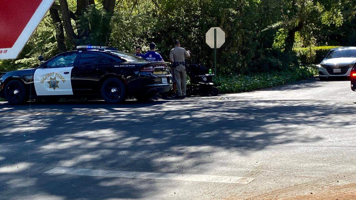 The California Highway Patrol are investigating a hit-and-run in Fresno, California after two boys in a stroller were knocked over on Friday, Aug. 18, 2023.