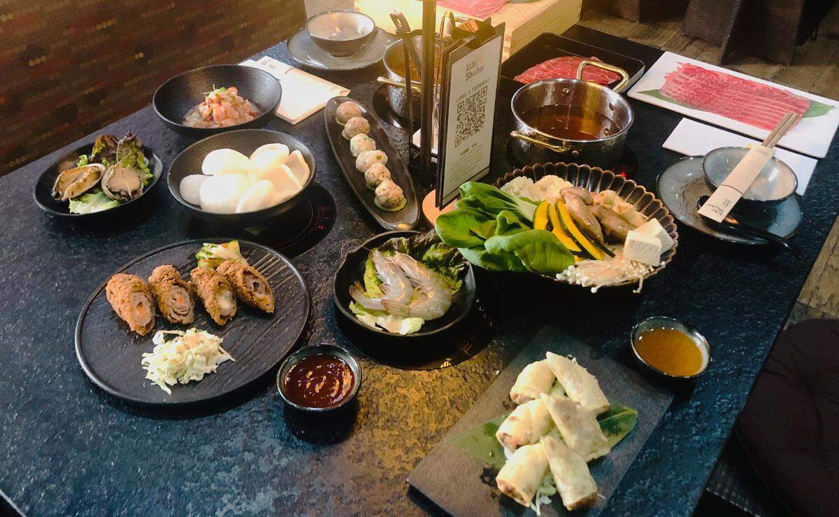 At Ichi Shabu, customers can choose what type of broth, noodles, vegetables and meats to put in their hot pot. The Japanese restaurant opened during the last week of October.