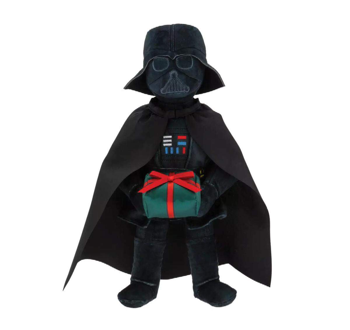 Opciones de regalos de última hora sobre todo si eres un amante de Disney incluyen un Darth Vader Holiday Plush parte de la colección navideña vintage.