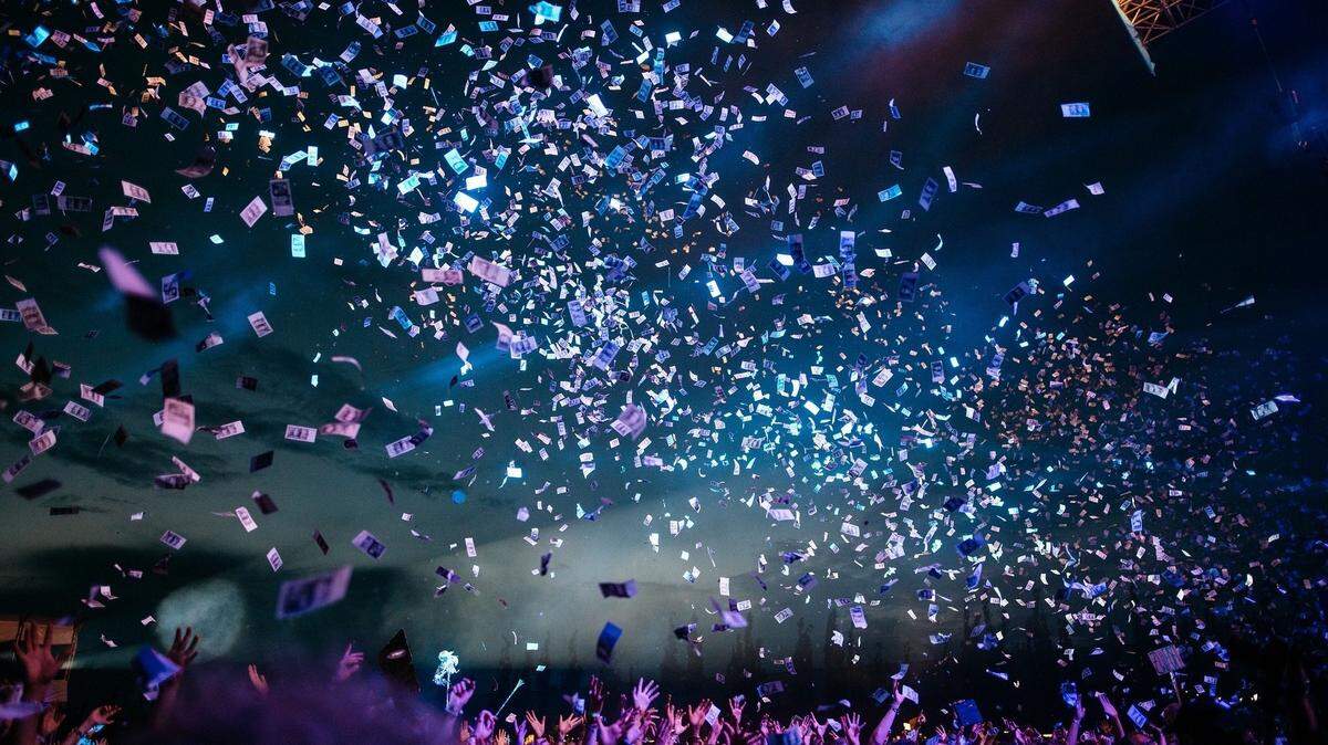 Confetti floats through the air during a New Year’s Eve celebration. The Fresno area is expected to see areas of fog on New Year’s Eve, Dec. 31, 2024.