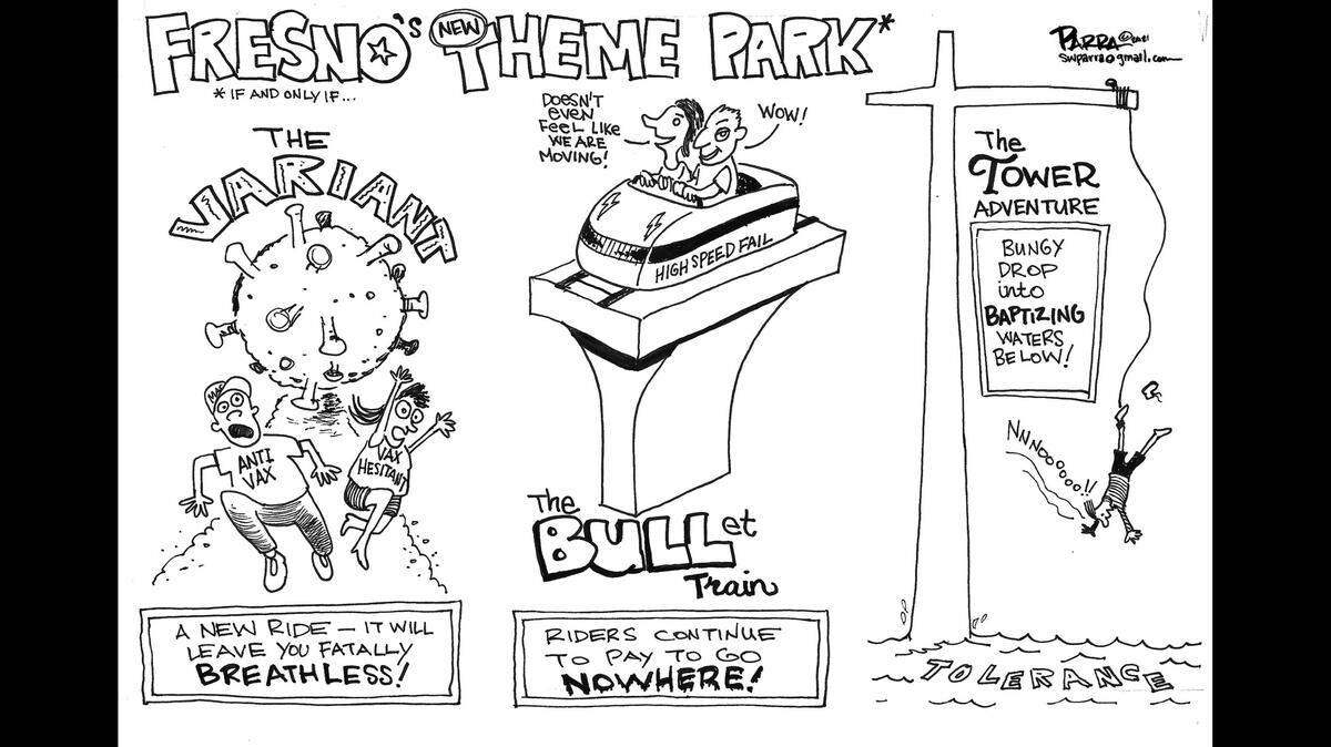 Real Fresno amusement park rides.