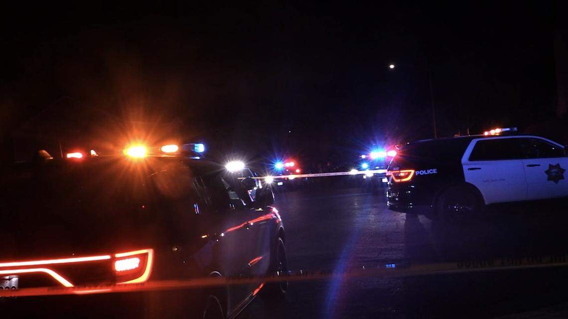 Police investigate a shooting that sent a teen to a Fresno, California hospital on Saturday, May 10, 2025.