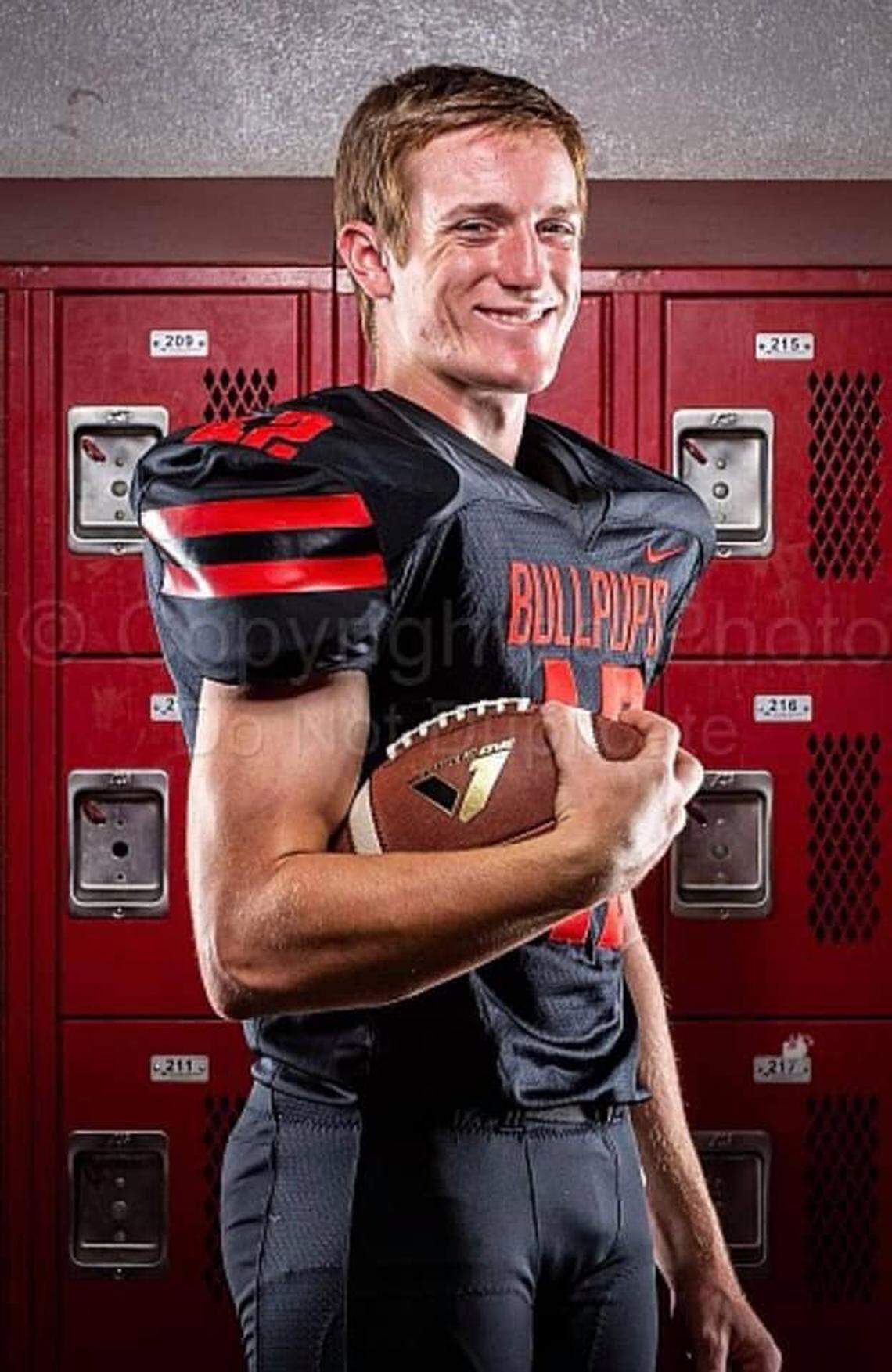 Hanford High’s Tyler Mello signed with Fresno State on Wednesday, Dec. 18, 2019, the first day of the national early signing period.