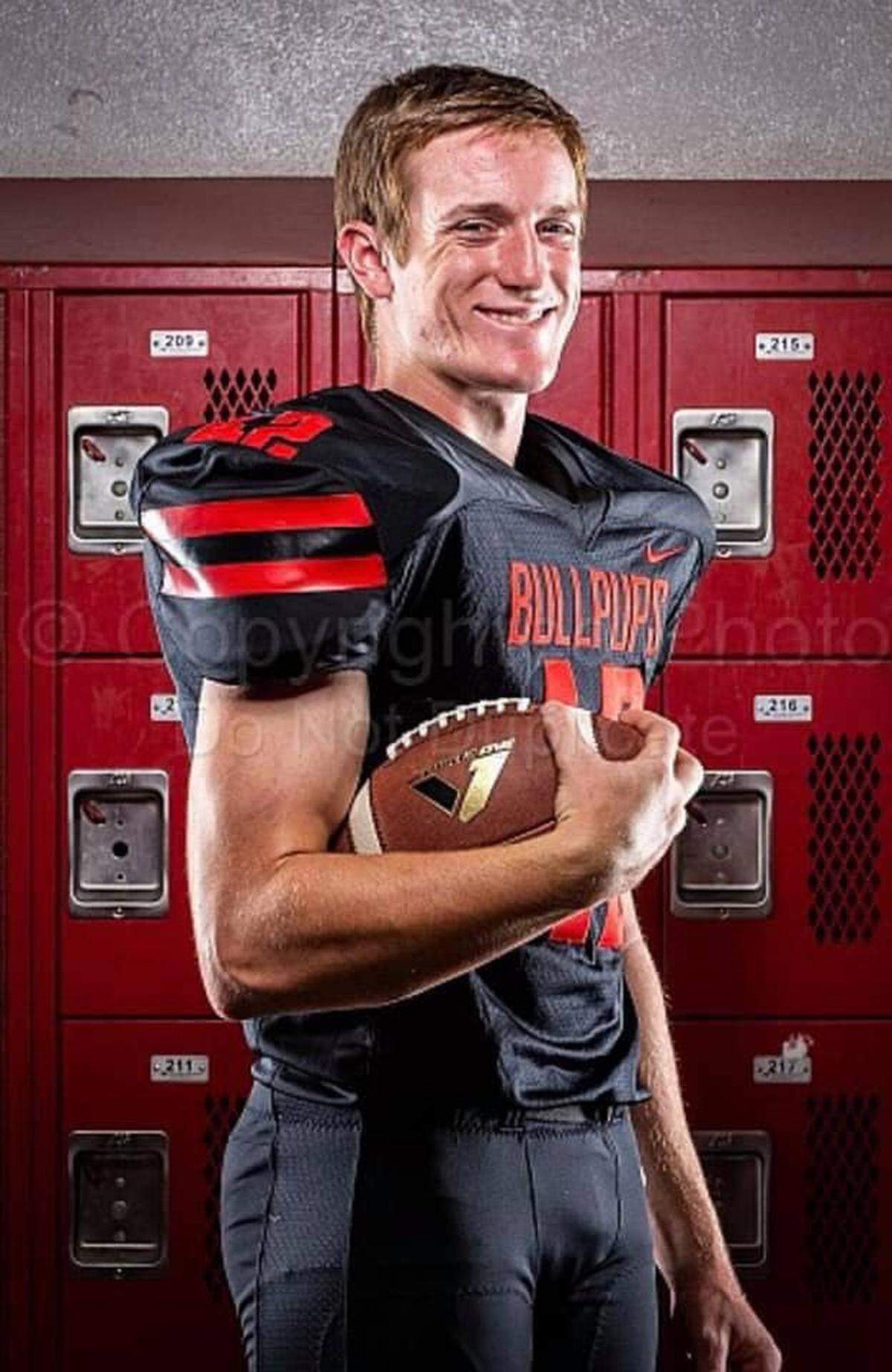 Hanford High’s Tyler Mello signed with Fresno State on Wednesday, Dec. 18, 2019, the first day of the national early signing period.