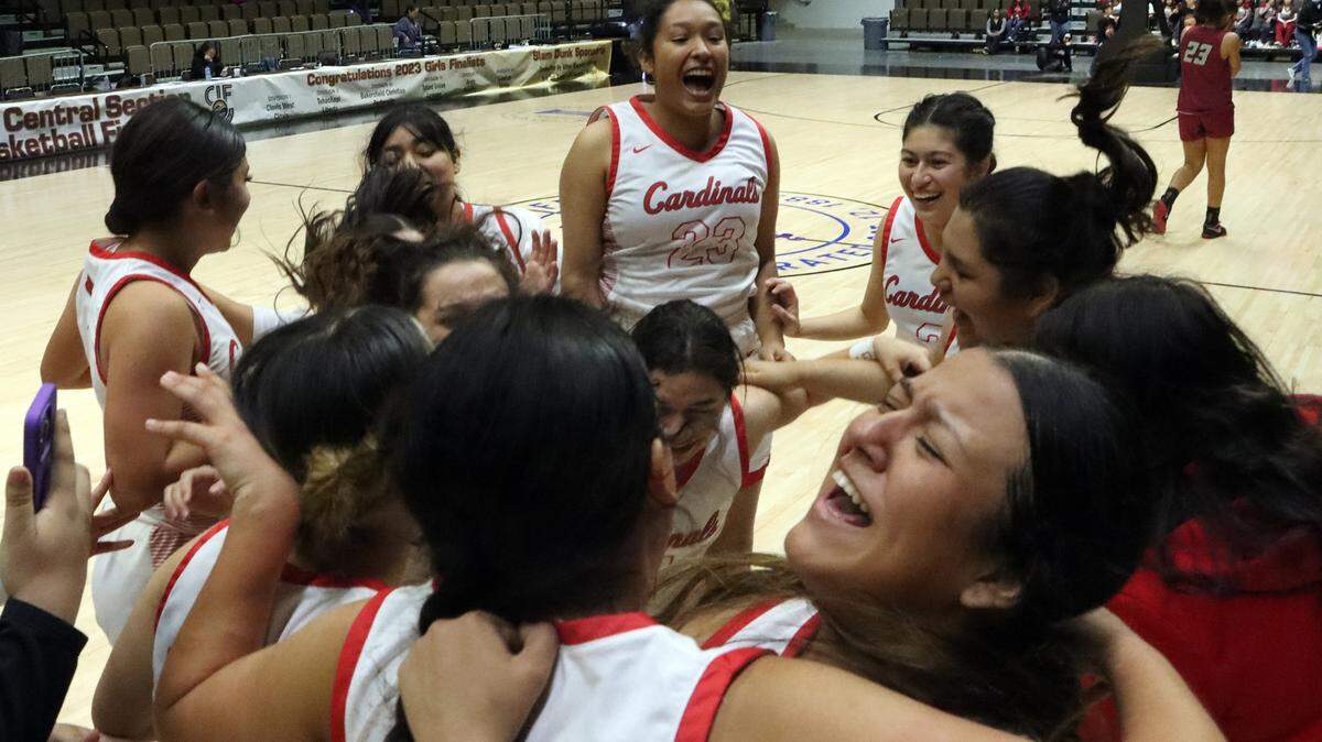 Lindsay High girls won the CIF Central Section Division VI girls championship with a 53-37 win over Torres High at Selland Arena on Feb. 24, 2023.