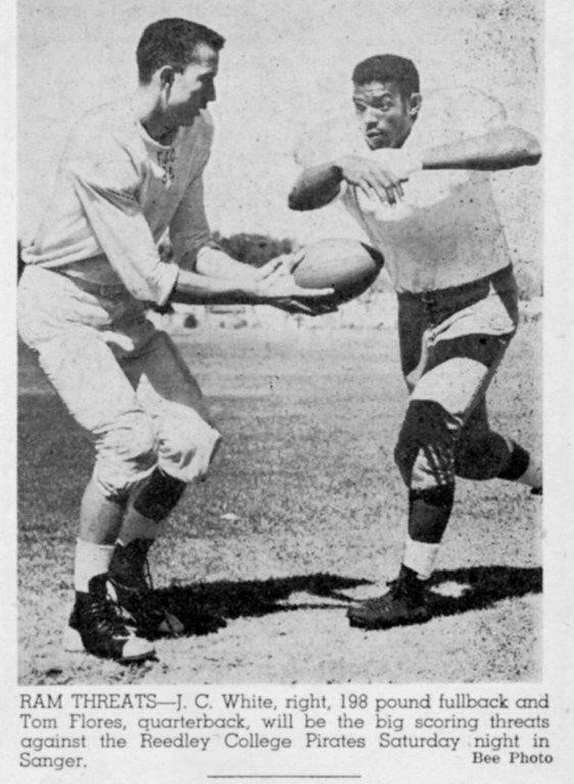 Tom Flores while he was at Fresno City College.