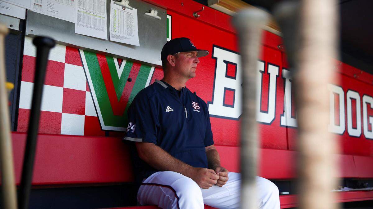 2023 MAY 26: San Diego State faces Fresno State during the 2023 Mountain West Baseball Championship held at Pete Beiden Field at Bob Bennett Stadium in Fresno, California. Tyler Schank/NCAA Photos