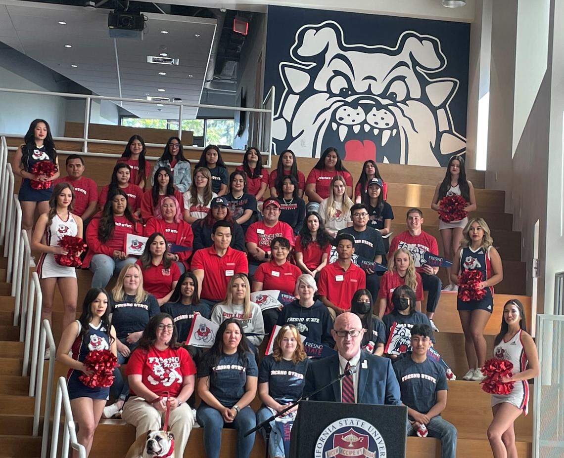 Fresno State unveiled details of “Bulldog Bound,” a guaranteed admissions partnership with Fresno Unified and several other districts in the San Joaquin Valley at a press conference Wednesday — to the benefit of potentially thousands of students in the region of California with the lowest percentage of bachelor’s degrees.
