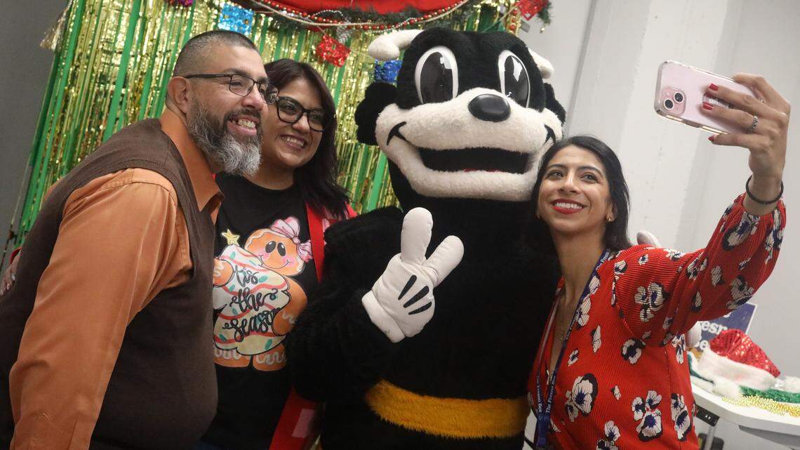 Images from Fresno Bee, Vida en el Valle and La Abeja’s holiday newsroom open house