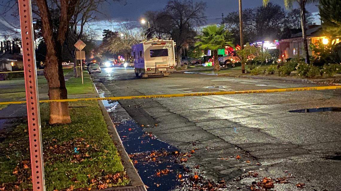 A state parole officer allegedly shot and killed a parolee following a fight in the 1200 block of Cortland Avenue in Fresno, California on Tuesday, Dec. 24, 2024.