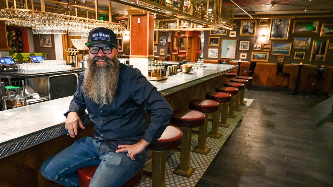 Craig Johnson, a local contractor, is majority owner at The Howlin Wolf cocktail bar in the Tower District in Fresno and spent the last two years getting it ready to open. Photographed on Tuesday, Dec. 14, 2021.