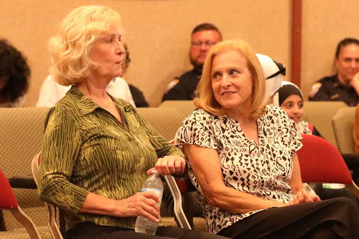 Local artist Lori Caccamo (right), the designer behind the City of Visalia’s new logo, received a special recognition Monday, (Aug. 5) night by city council that comes with a $1,500 prize.