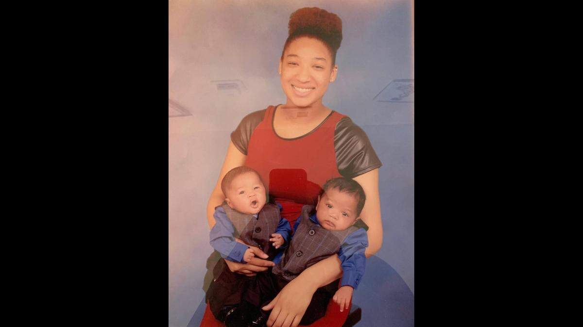 Kiara Austin, 19, shown here with her children, was killed along with her boyfriend Brian Maxey, 20, by Donovan Kelley, 22. Kelley was sentenced to more then 206-years-to-life in prison on June 21, 2021.