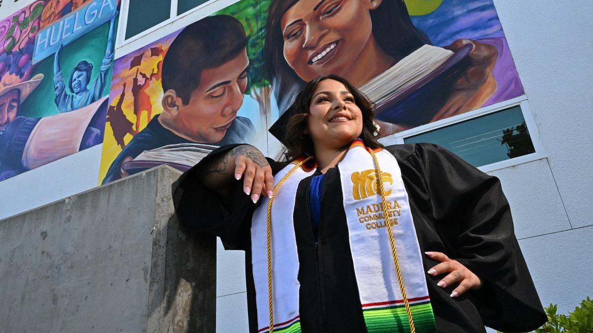 ‘Not just a teen mom.’ Madera college student graduates with three degrees after hardship