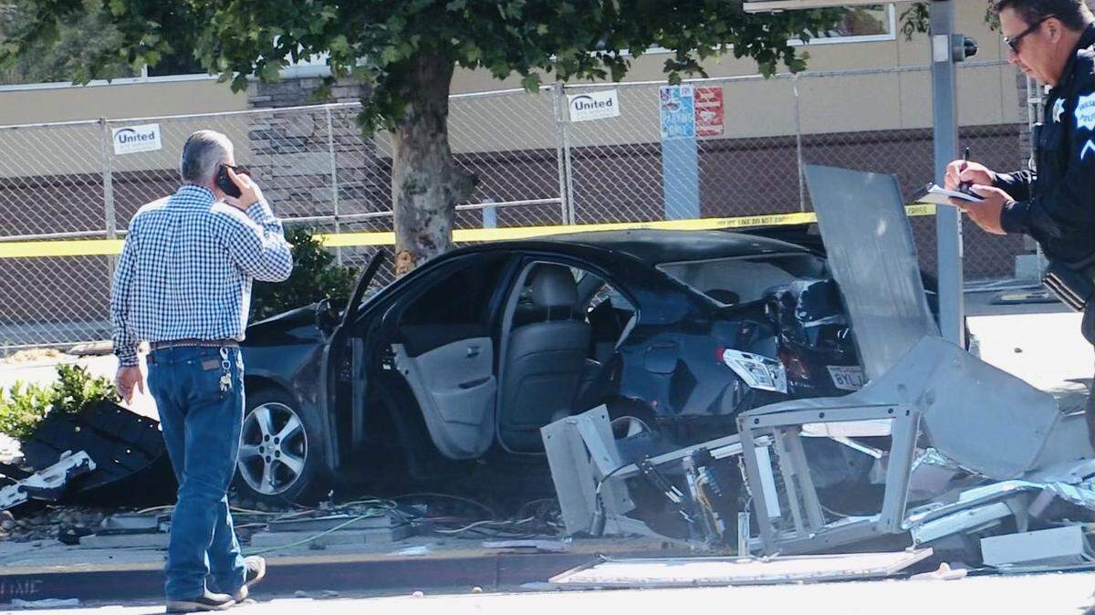 A man kidnapped a pregnant woman in a domestic violence disturbance that escalated into a bus stop crash in central Fresno. 