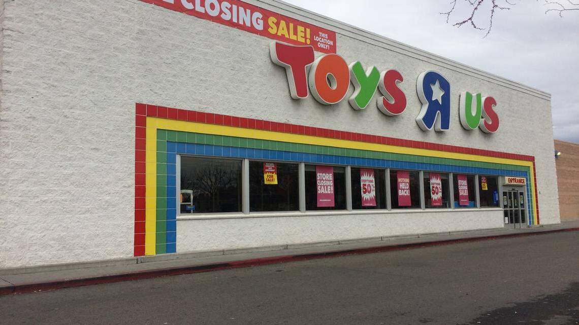 The Toys R Us store on West Shaw Avenue in Fresno is midway through its going-out-of-business sale. Big Lots is bidding on the location in bankrutpcy court.