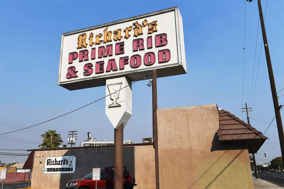 Richard’s Prime Rib & Seafood is pictured in this Fresno Bee file photo from 2020.