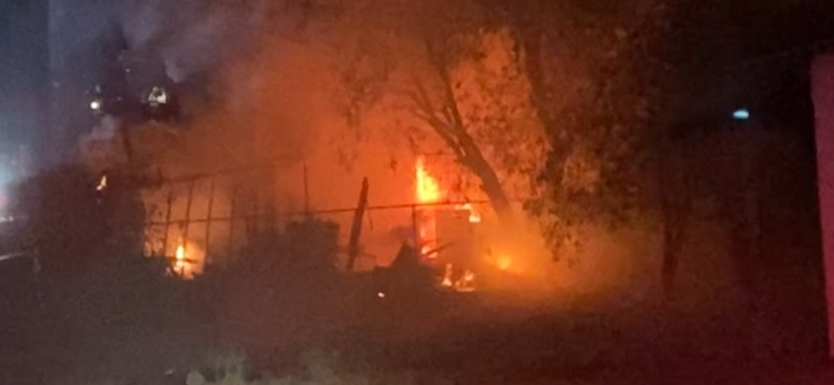 A fire erupted at an apartment on Monday, Sept. 9, 2024 in Fresno, California. No one was injured.