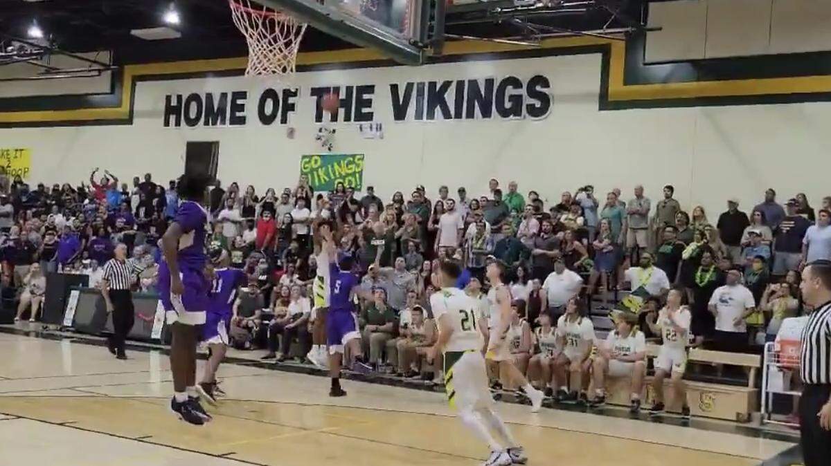 Colby Charles 3-pointer at the buzzer gave Kingsburg a 62-59 victory over Washington Union for the CIF Division 5-A Southern California regional title.