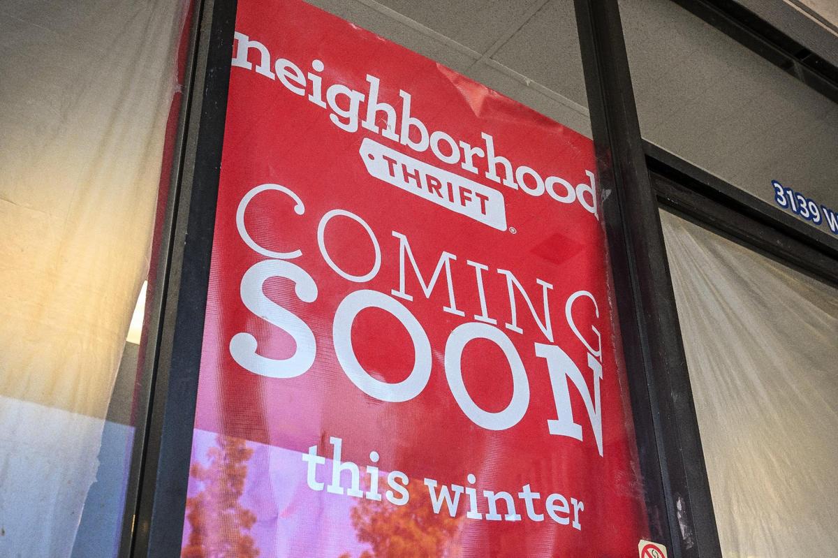 A coming soon sign is posted at what will be Neighborhood Thrift on 3139 W. Shaw Ave. in Fresno. It’s next to Daily Deals and near the Ross store on the southwest corner of Shaw and Marks avenues.