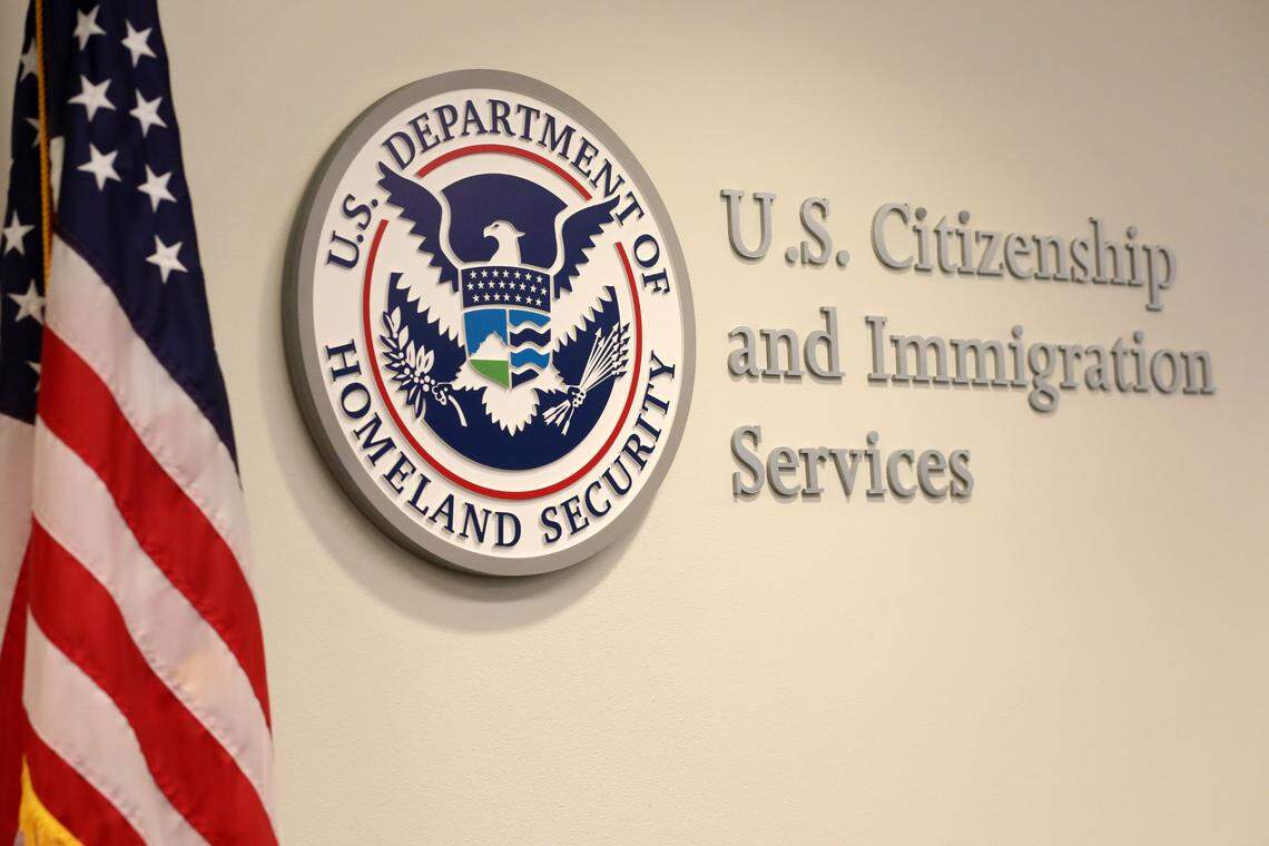 U.S. Citizenship and Immigration Services field office in Fresno on Oct. 17 during a naturalization ceremony.