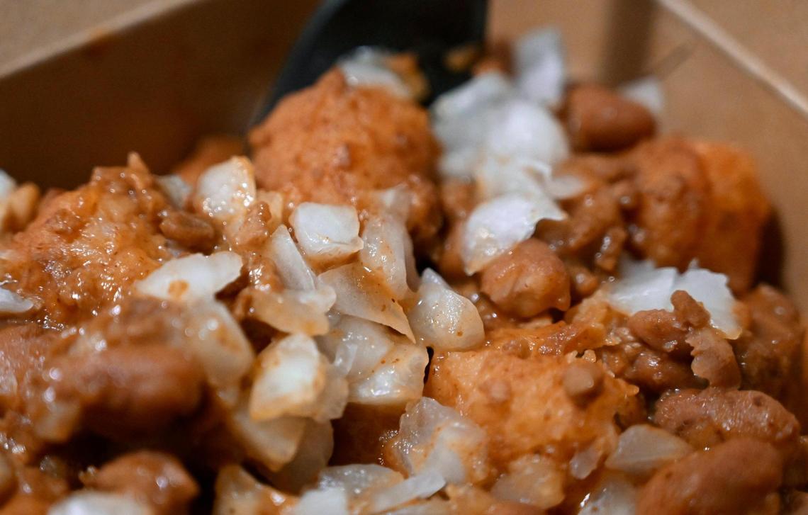 Plant Slayer Express offers late-night comfort vegan food including this chili tots option, photographed Wednesday, Aug. 9, 2023 in Fresno.