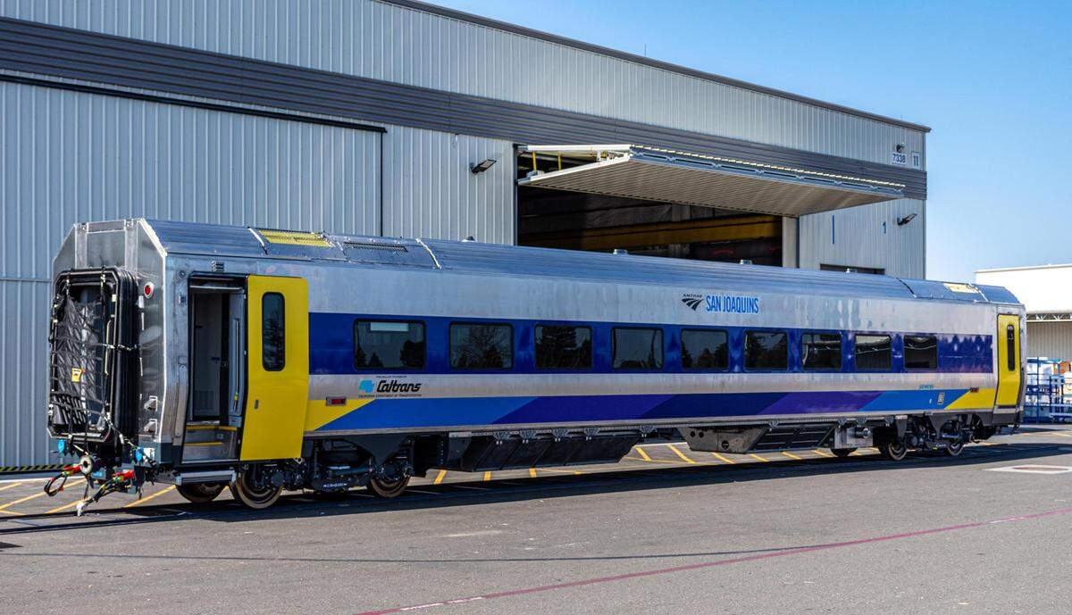 Delivery of 49 new Siemens Venture train cars, assembled at Siemens’ Sacramento plant for Caltrans, was delayed after tests revealed excessive lead in restroom water supply lines.