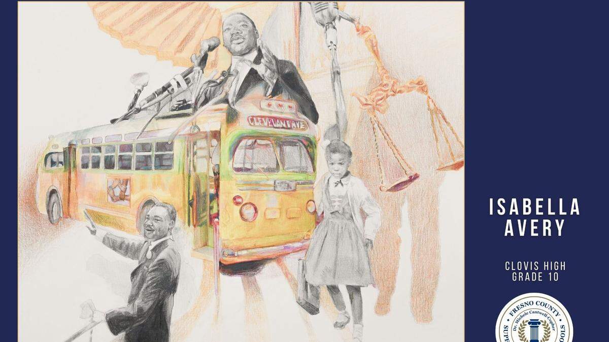 The art contest’s best in show award went to Isabella Avery of Clovis High.