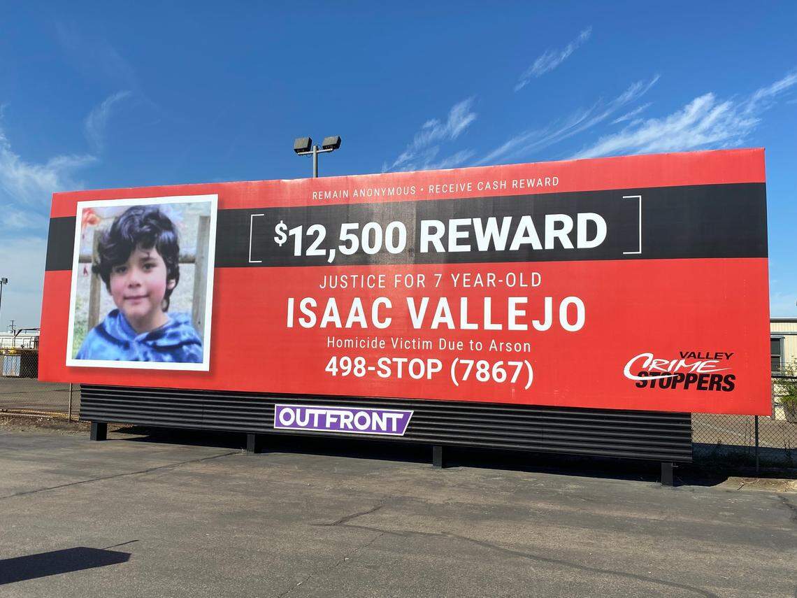 Isaac Vallejo, 7, was killed July 6, 2022, in a fire set by an arsonist at the child’s home in Fresno, according to police.