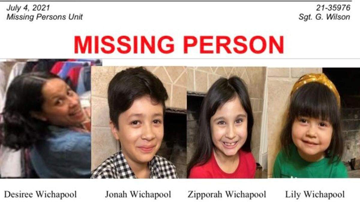 Desiree Wichapool and her three children were last seen Saturday, July 3, 2021, leaving a church in Clovis, California with Fresno Police now investigating it as a missing-persons case.