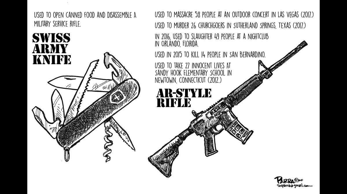 When is a knife like an assault weapon?