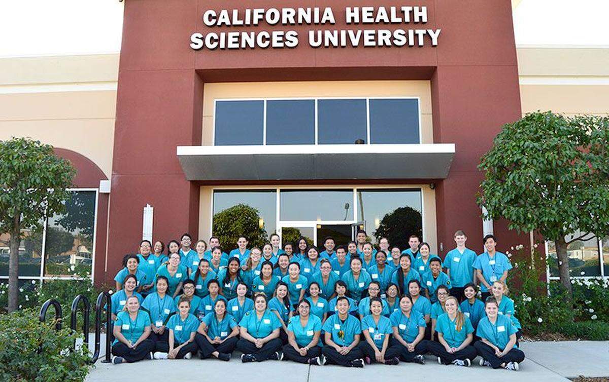 An earlier class of California Health Sciences University pharmacy students is seen in an undated photo.
