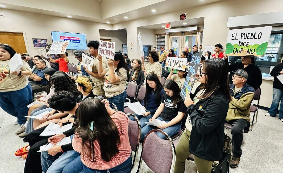 The group Orange Cove United delivered a binder to the City Council at its April 22 meeting with more than 650 signatures from residents who are against the experimental project, which was first proposed in late 2023.