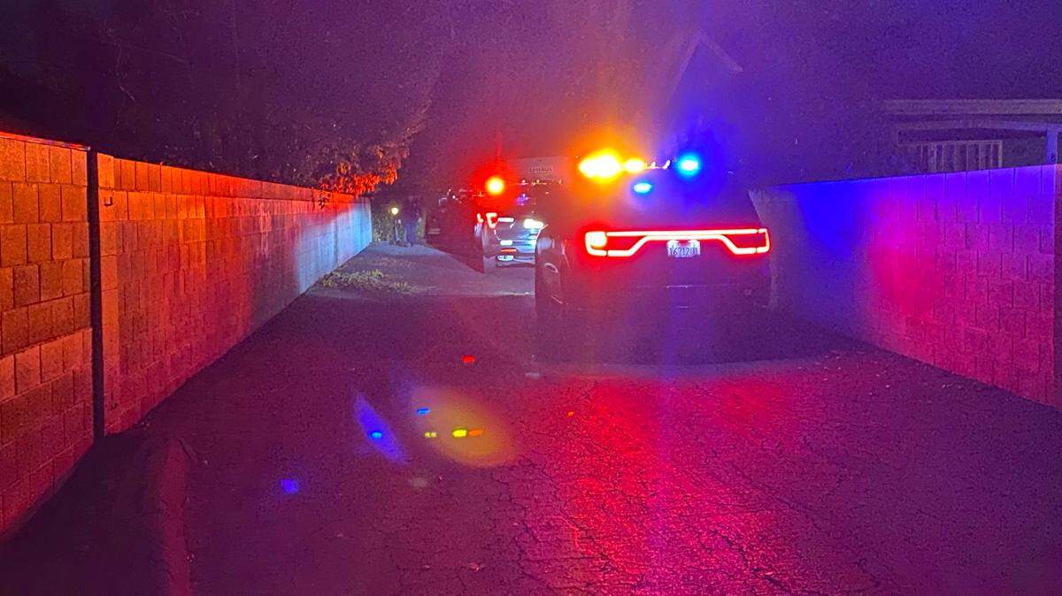 Police were on the scene of a family disturbance that led to a double stabbing on Thursday, Dec. 7, 2023.