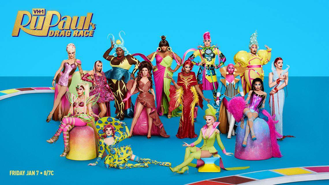 The cast of “RuPaul’s Drag Race,” season 14.