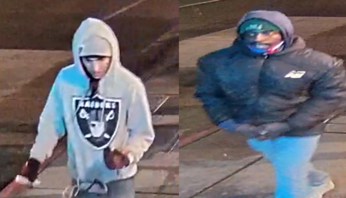The Fresno Fire Department released three images on Friday, Jan. 20, 2023 of the two suspected arsonists that destroyed a strip mall in southeast Fresno.