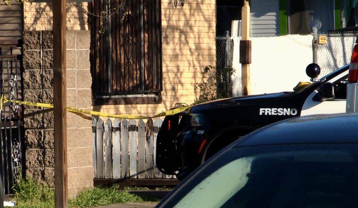 A person was shot and killed in the alley in Fresno, California on Saturday, March 23, 2024.