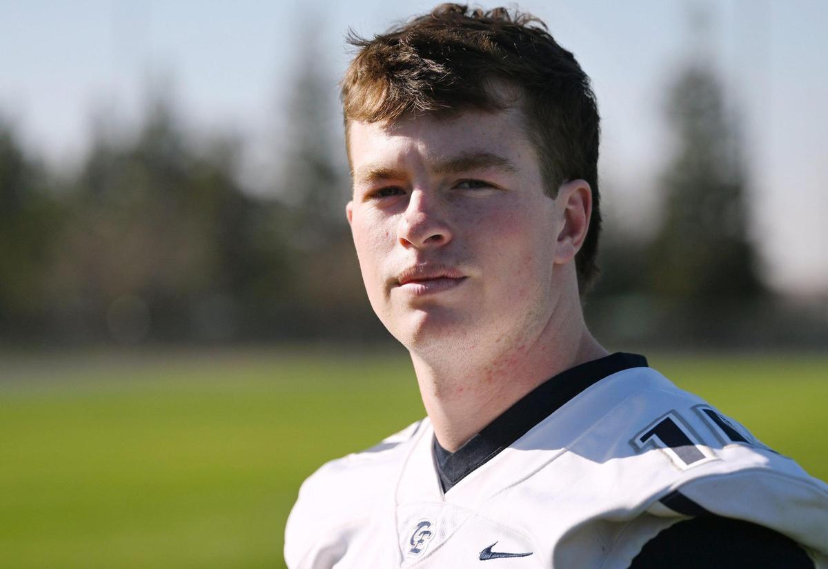 Clovis East quarterback Tyus Miller is the Bee’s Player of the Year. Photographed Thursday, Jan. 9, 2025 in Clovis.