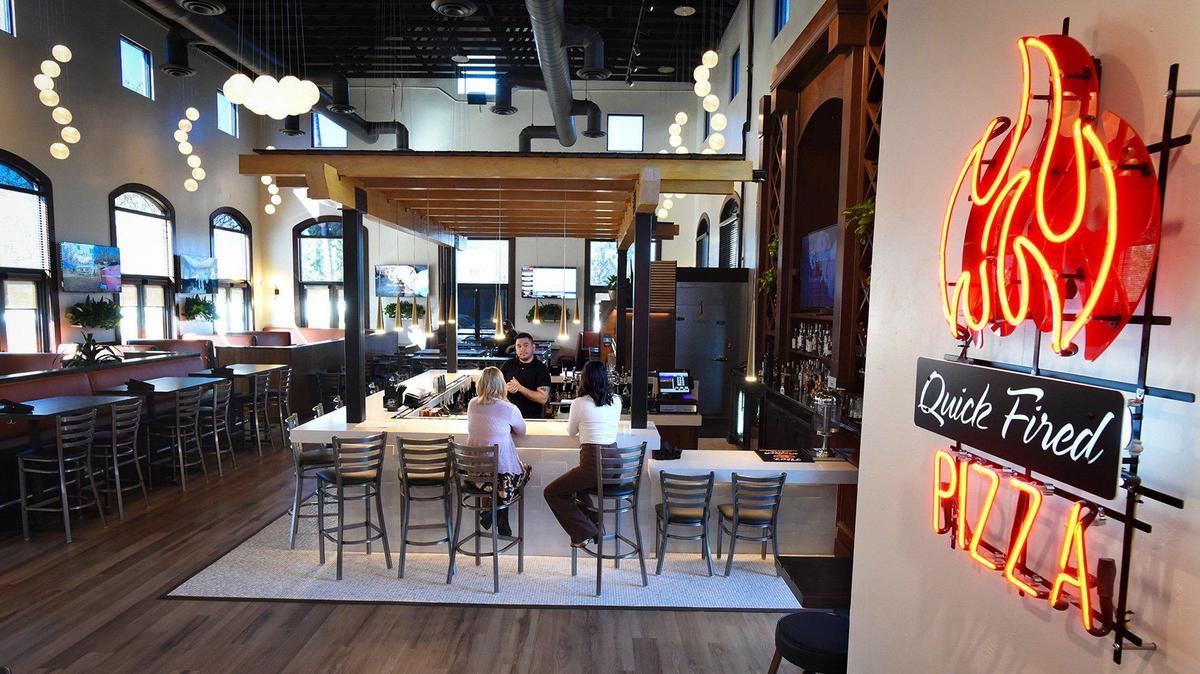 The new Blast & Brew restaurant opened in early 2022 on Palm Avenue near Herndon Avenue in northwest Fresno, in the remodeled Piazza Del Pane building. The restaurant industry lost thousands of jobs between February and April 2020 to business restrictions early in the COVID-19 pandemic, but has recovered many of the positions as of Feburary 2022.