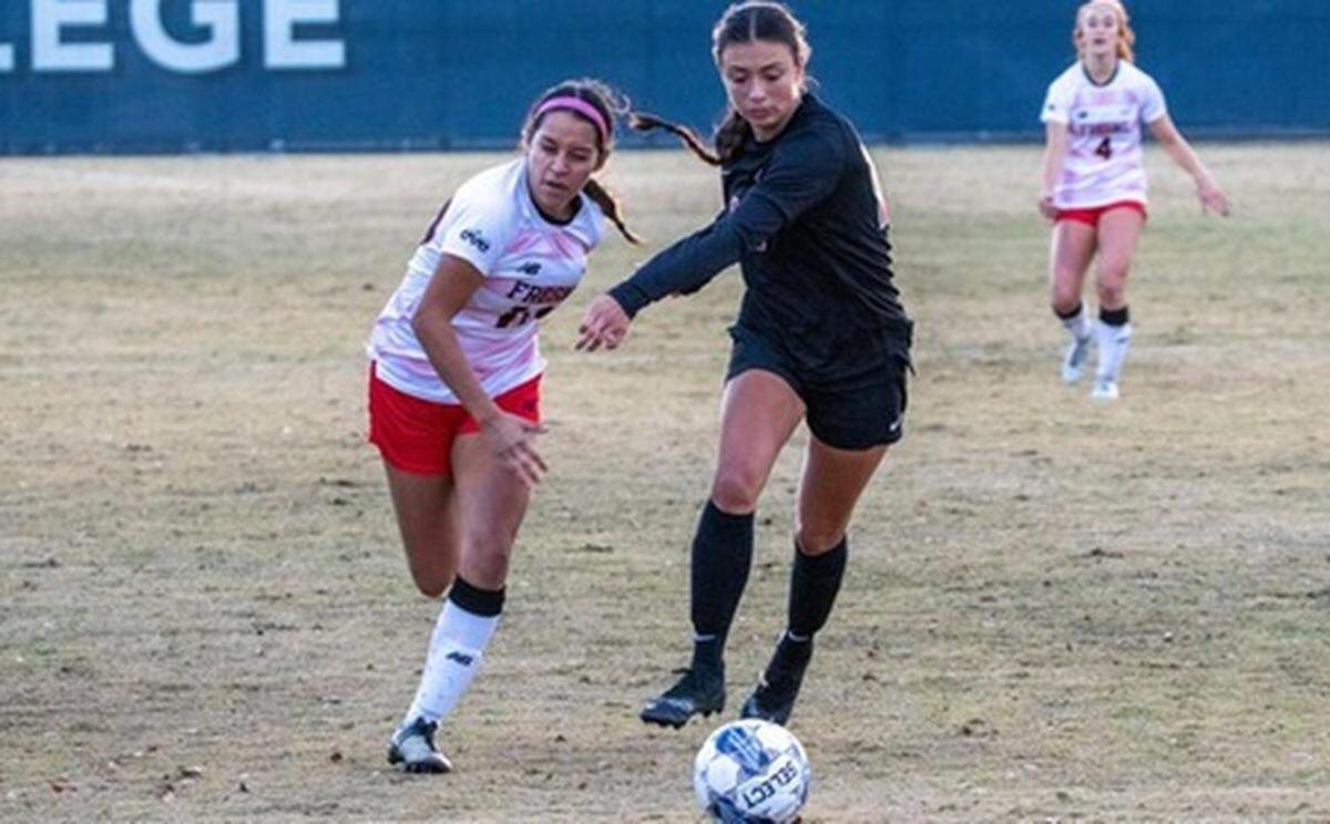 Fresno City College at the state final four at American River College in early December, 2022.