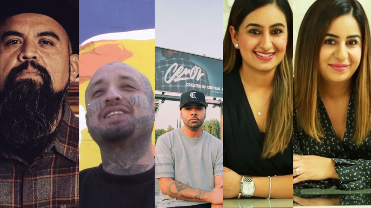 Mario González, Omar Huerta, Dorian Castro, Roma Dhugga and Geeta Dhugga