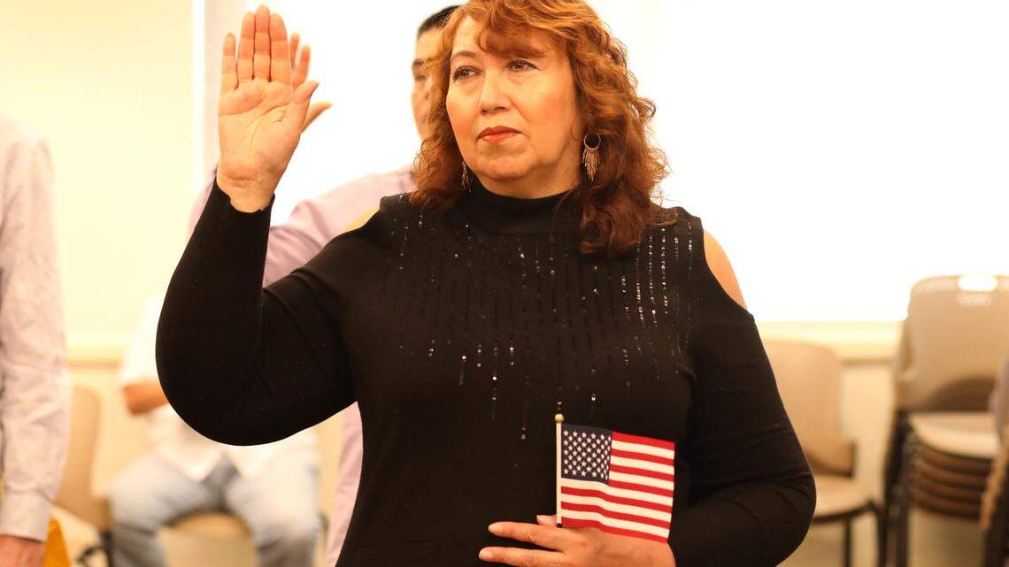 This Central Valley resident was one of the 25 individuals from 8 counties including Mexico who were sworn in as U.S. citizens Friday (Aug. 16) morning at the U.S. Citizenship and Immigration Services Fresno field office.