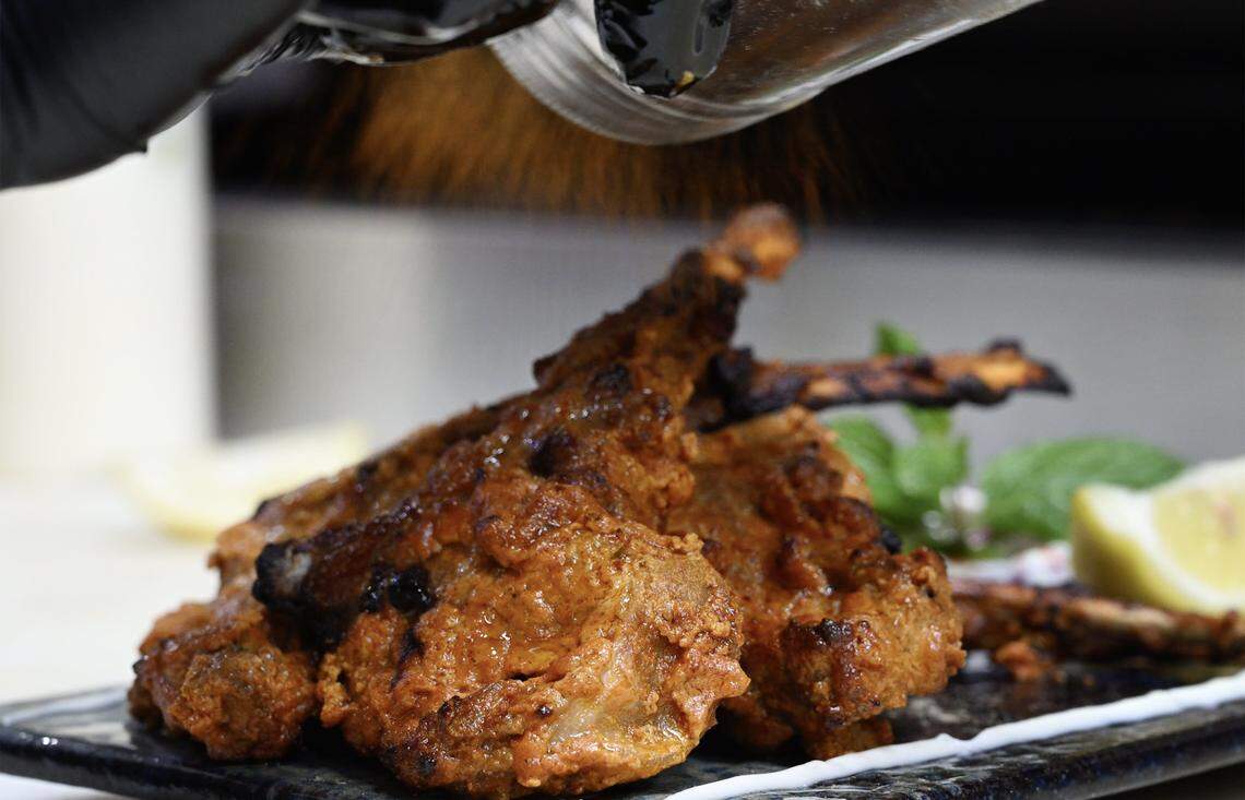 Tandoori Lamb Chops are prepared at The Yellow Chilli, photographed Wednesday Jan. 7, 2026.