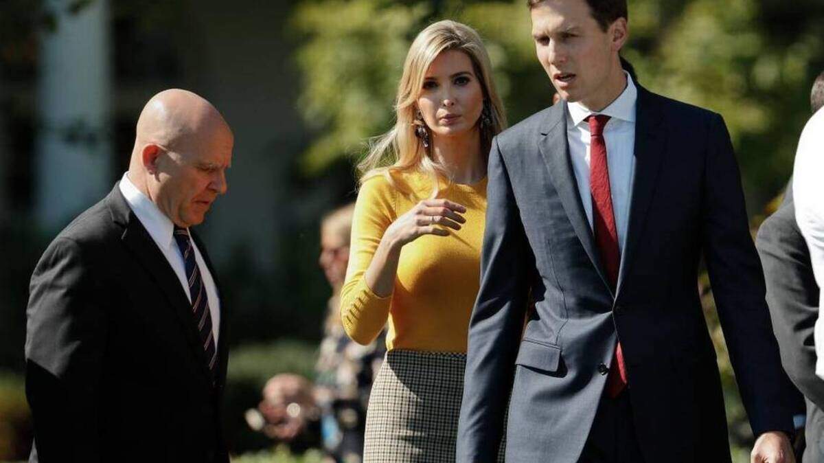 Ivanka Trump is shown with husband Jared Kushner, at right. The president's daughter is coming to Fresno, California in June 2018.