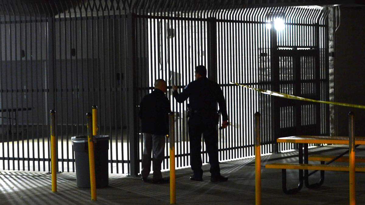 Fresno police investigate a shooting at Edison High after teacher Steven Guerrero was shot in a robbery attempt by several teens on Dec. 19, 2013.