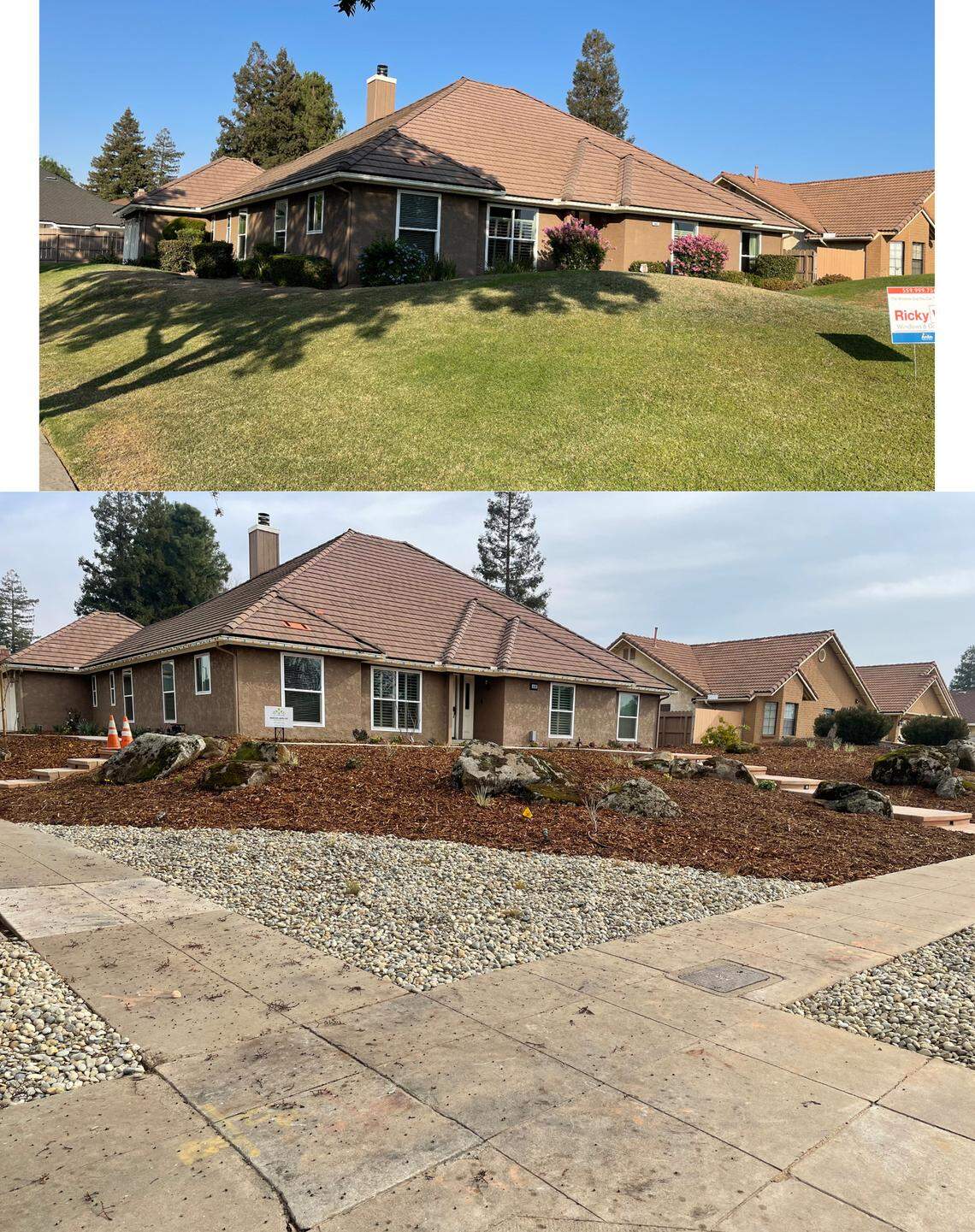 This Fresno home was converted to a drought-tolerant landscape through the city’s Lawn to Garden program.