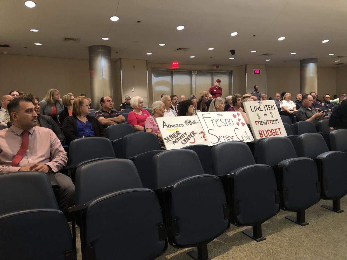 Residents attended the Fresno City Council meeting on Thursday, June 28 where the council debated how to fund a senior acitivty center during its final budget hearing where it approved a $1.115 billion budget.