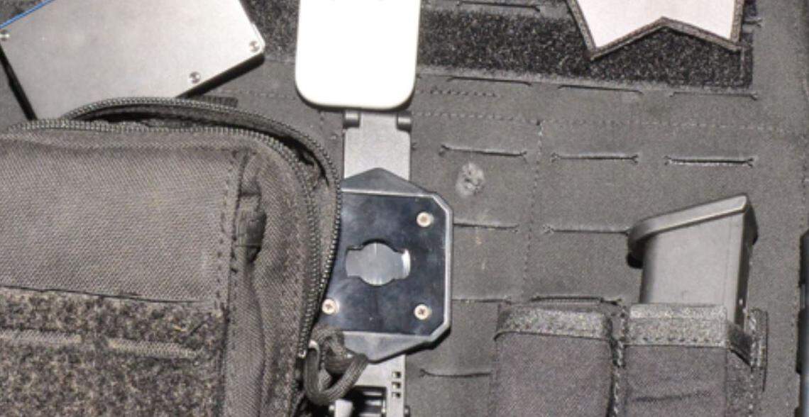 A police officer’s body armor was struck by a bullet during a gunbattle with the suspect Saturday night, Chief Paco Balderrama said in a response to Attorney General Rob Bonta.