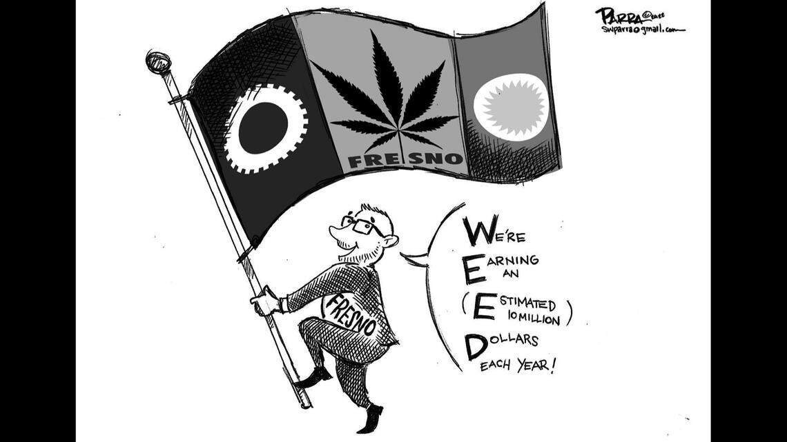 How the city of Fresno spells cannabis relief: Opinion cartoon by SW Parra