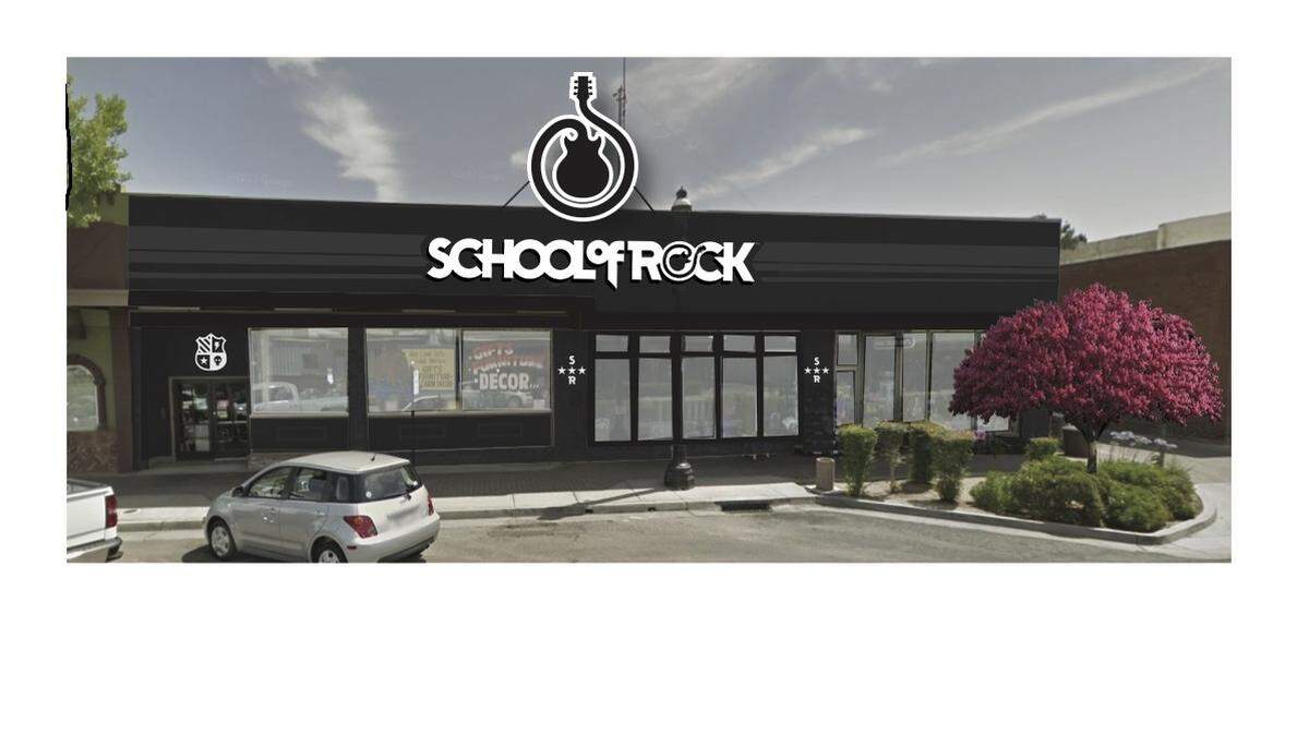 Artists rendering of the School of Rock building in Old Town Clovis